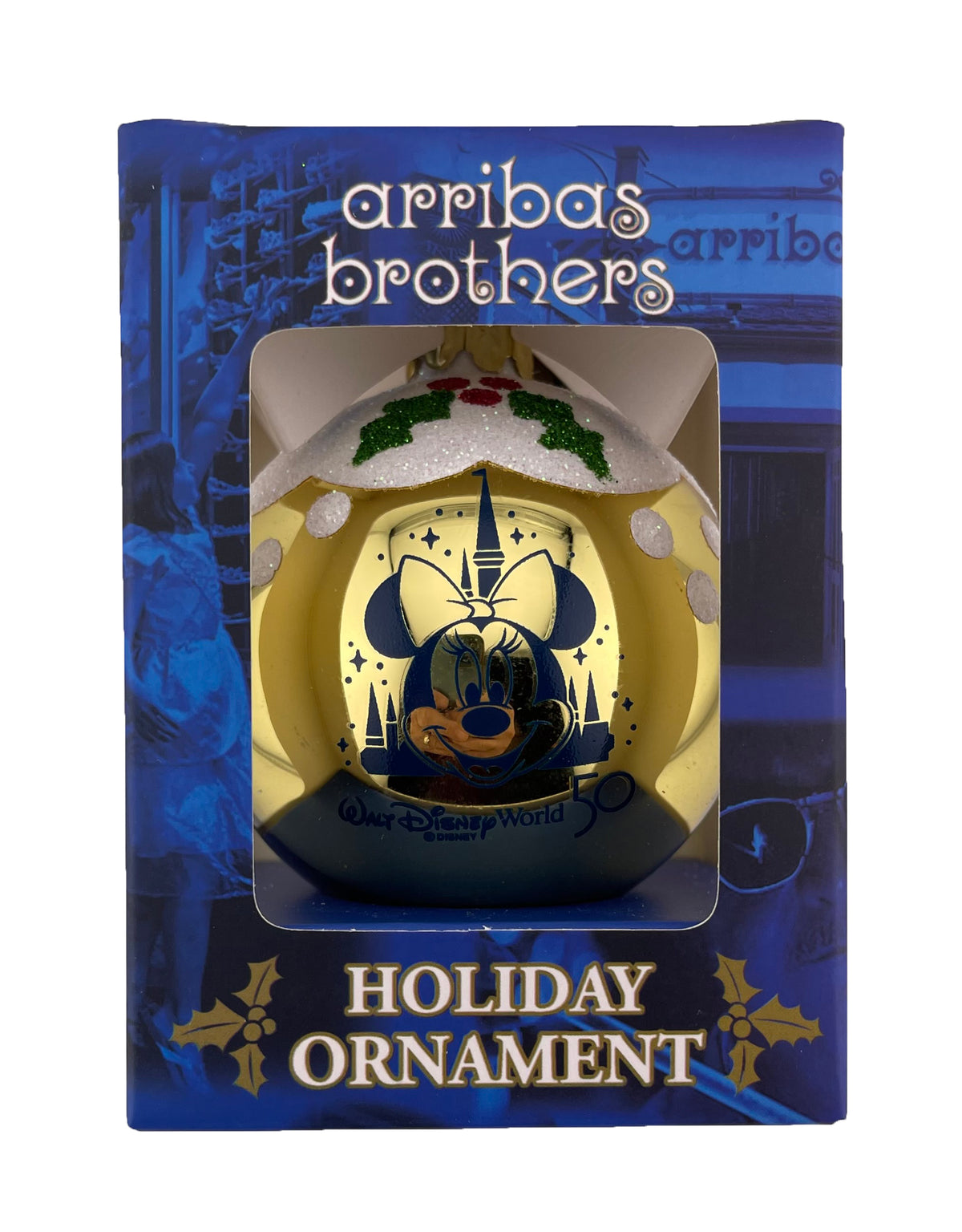 Disney Arribas Ornament - 50th Anniversary - Minnie Mouse