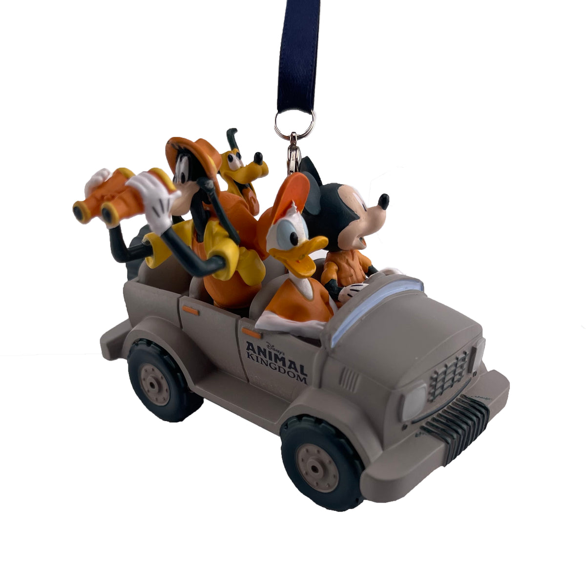 Disney Figurine Ornament - Safari Truck Mickey And Friends