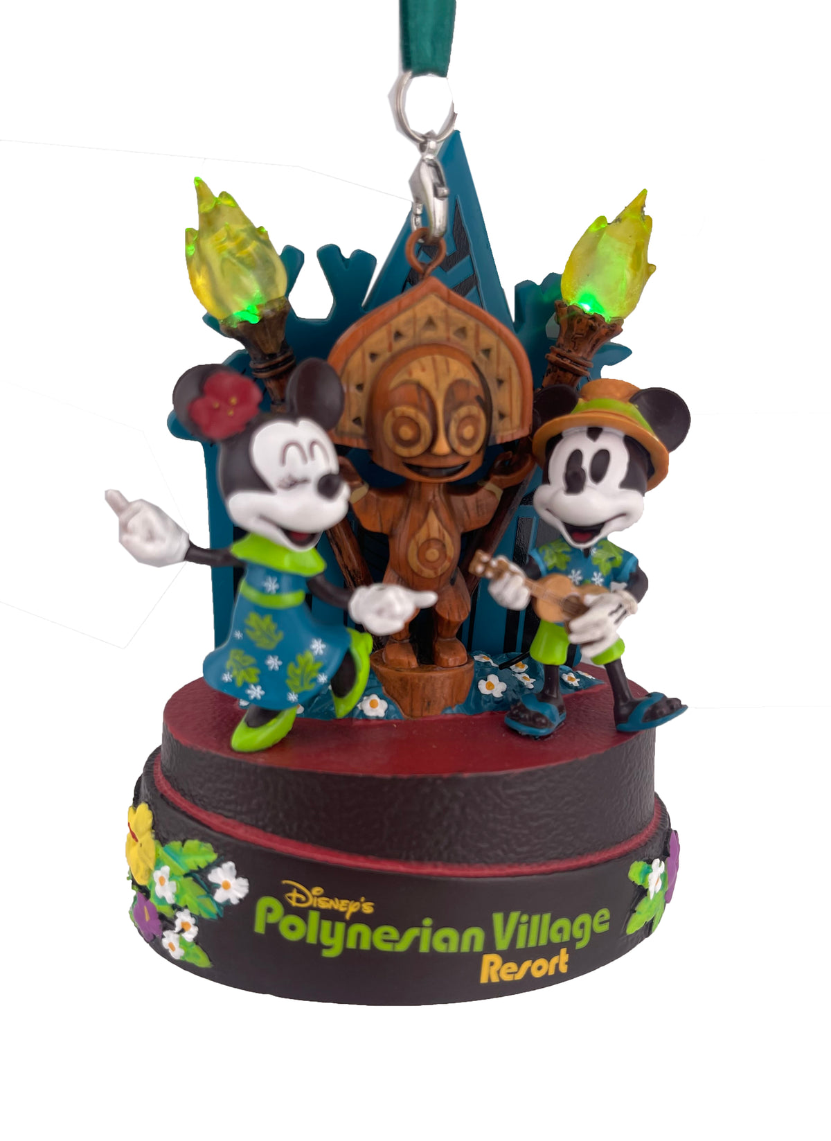 Disney Figurine Ornament - Polynesian Village Resort - Light Up