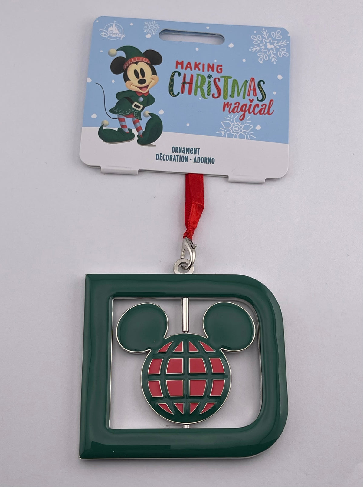 Disney Disc Ornament - Mickey Mouse D Stamp Spinner