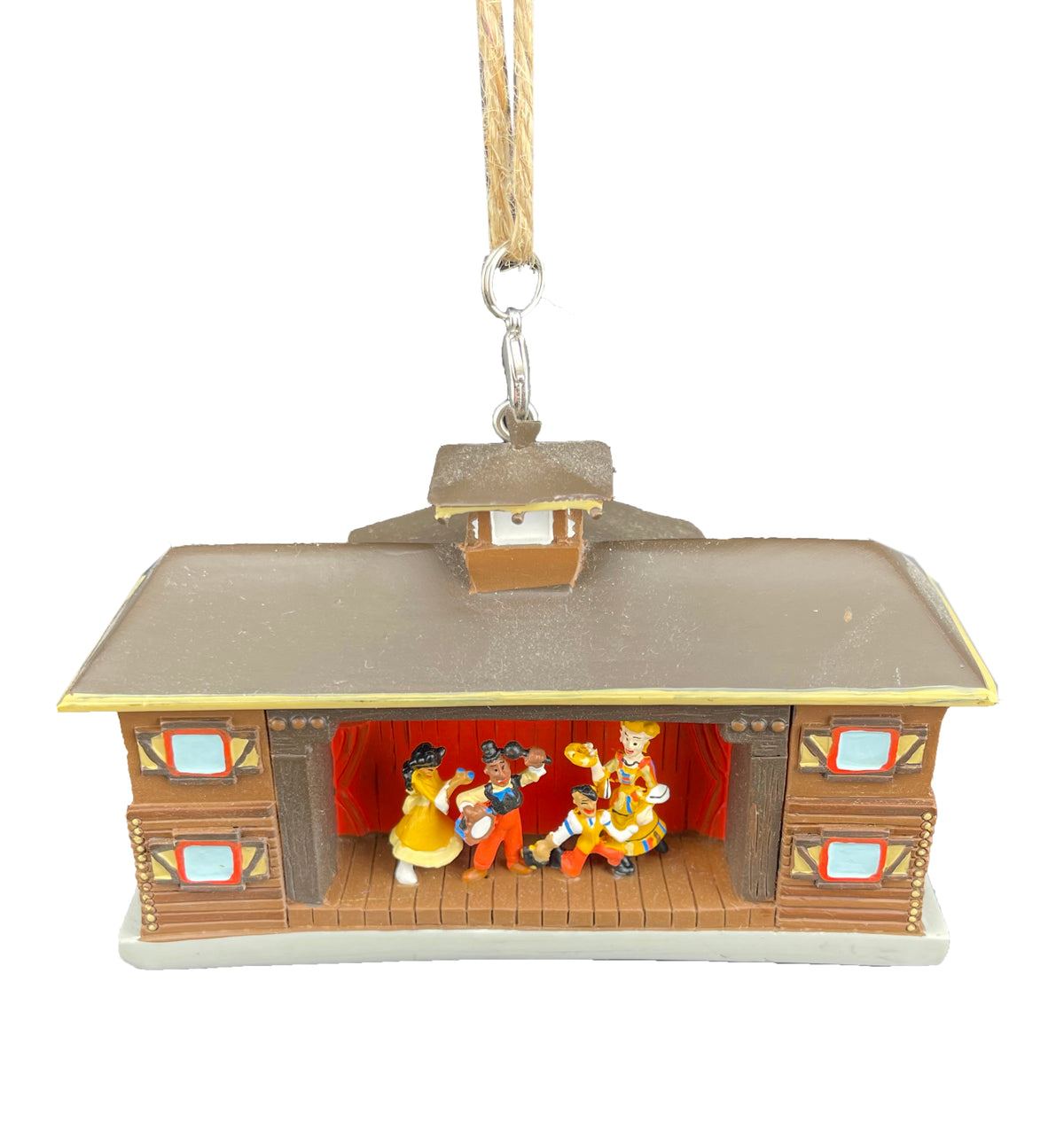 Disney Figurine Ornament - Fort Wilderness Pioneer Hall Building