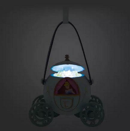 Disney Popcorn Bucket Ornament - Pumpkin Coach - Light Up