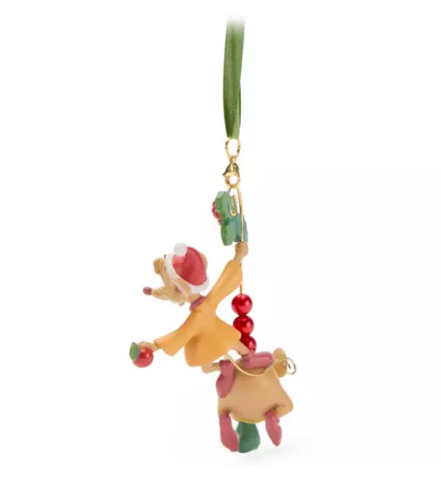Disney Sketchbook Ornament - Jaq And Gus Stringing Berries