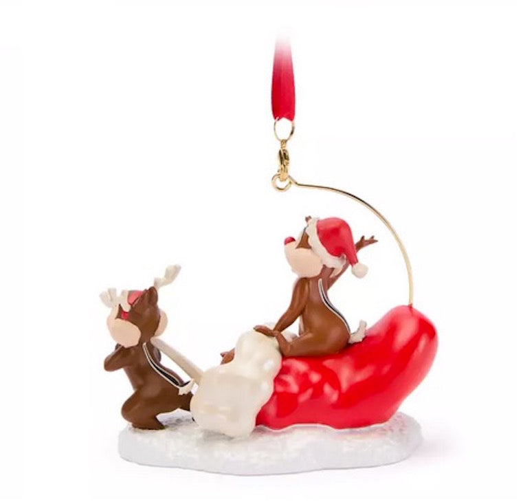 Disney Sketchbook Ornament - Chip 'n Dale Stocking With Acorns