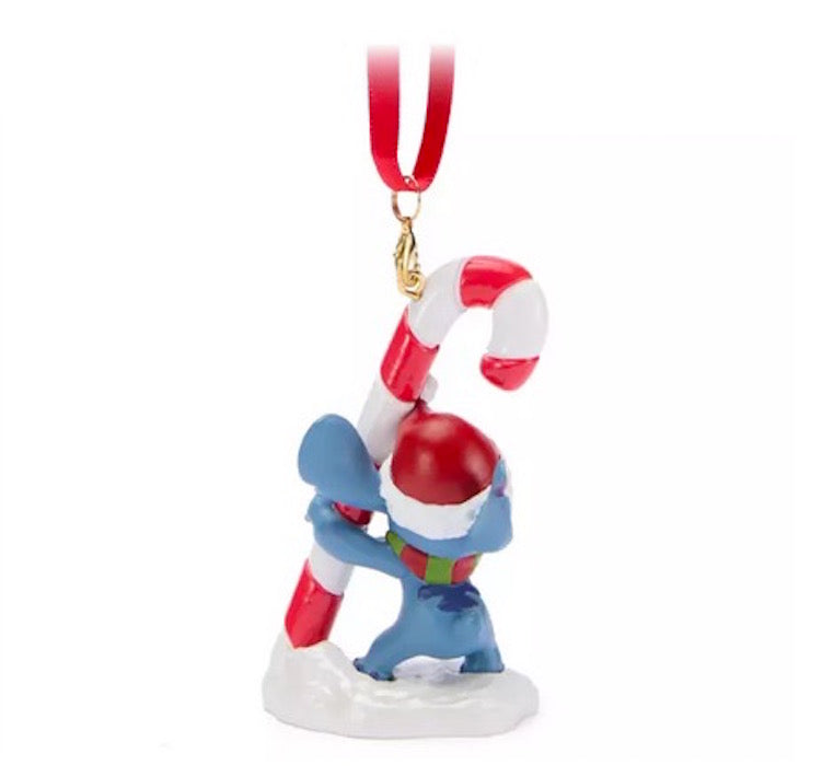 Disney Holiday Ornament - Stitch With Candy Cane