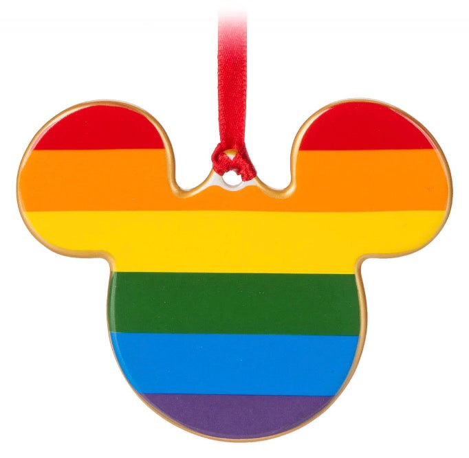 Disney Disc Ornament - Rainbow Mickey Mouse