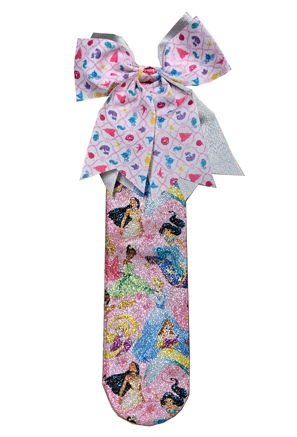Disney Youth Socks Set - Disney Princess Socks With Hair Bow - Sparkle