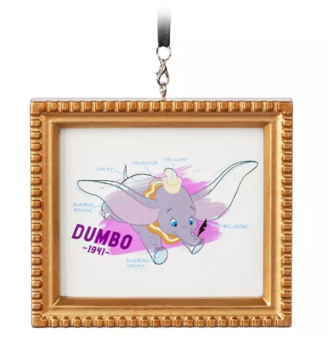 Disney Canvas Ornament - Dumbo - Framed