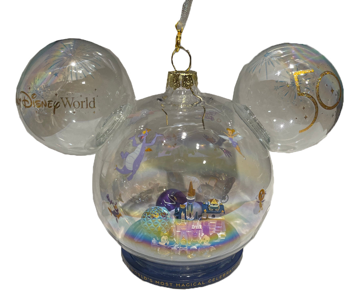 Disney Mickey Ears Icon Ornament - 50th Anniversary - 4 Parks
