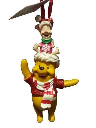 Disney Christmas Ornament - Santa Winnie The Pooh And Piglet