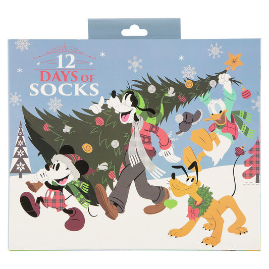  Disney Socks Gift Set - 12 Days Of Socks - Mickey And Friends