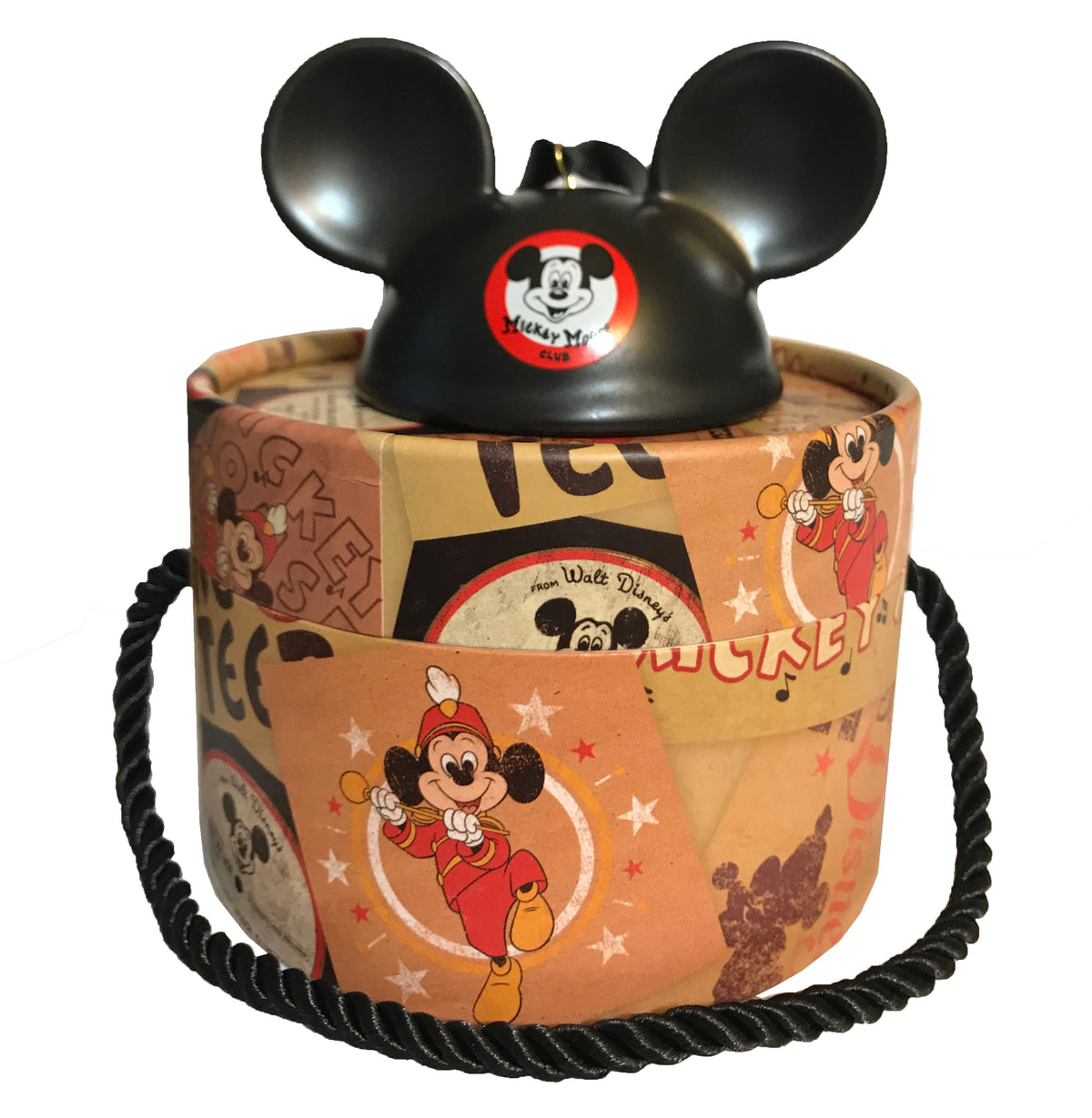  Disney Ear Hat Ornament - Mickey Mouse Mouseketeer - Black