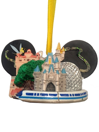  Disney Ear Hat Ornament - Four Parks, One World - Hollywood Tower