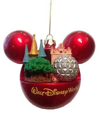  Disney Mickey Ears Icon Ornament - Four Parks, One World - Tower