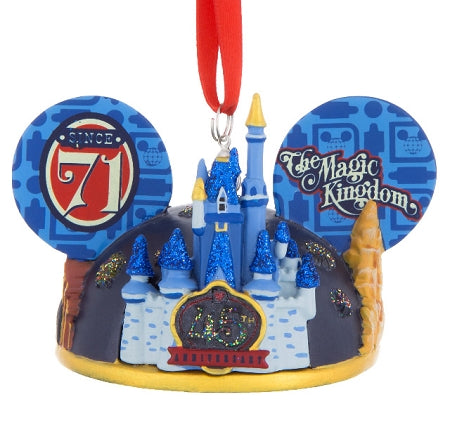  Disney Ears Hat Ornament - Magic Kingdom 45th Anniversary - Light Up