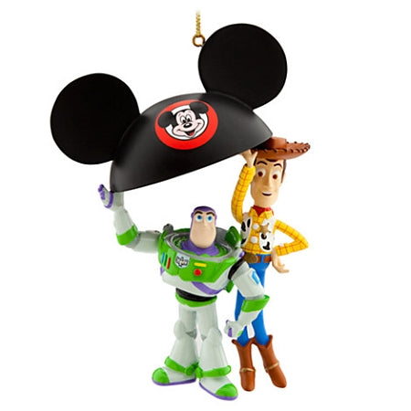  Disney Christmas Ornament - Toy Story - Buzz And Woody Ear Hat