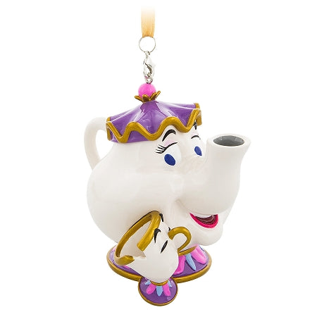  Disney Christmas Ornament - Mrs. Potts And Chip - Beauty And The Beast