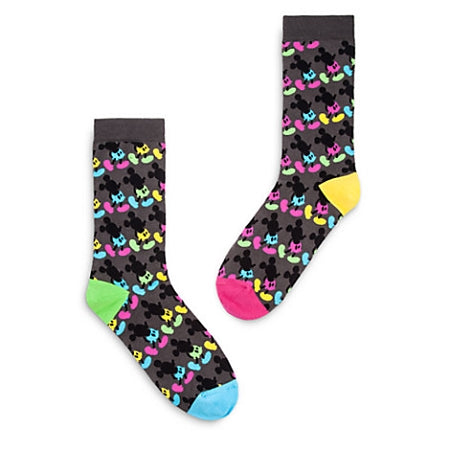  Disney Stretch Socks For Adults - Mickey Mouse Summer Brights