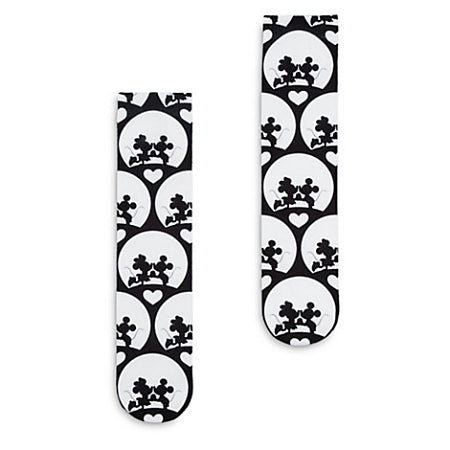  Disney Socks For Adults - Mickey And Minnie Mouse Silhouette