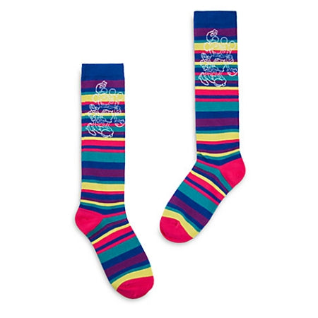  Disney Socks For Adults - Mickey & Minnie Summer Brights Knee Socks