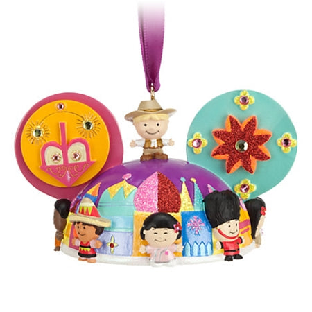  Disney Ear Hat Ornament - It's A Small World