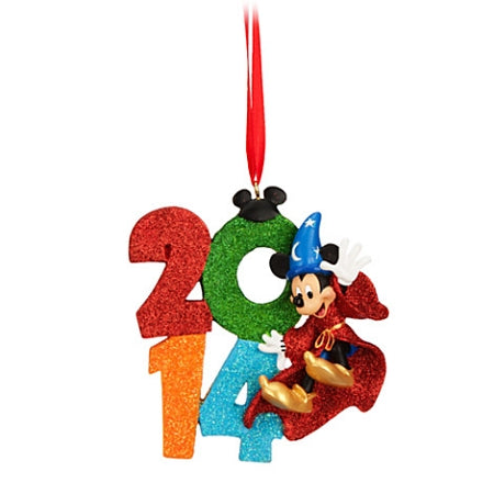 Disney Christmas Ornament - 2014 Sorcerer Mickey Mouse Figure