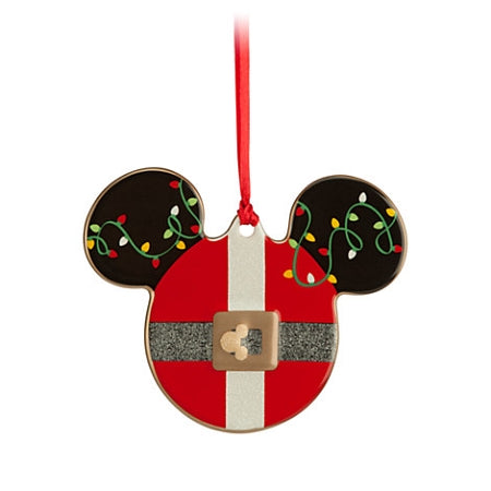  Disney Disc Ornament - Mickey Mouse Icon - Santa Mickey