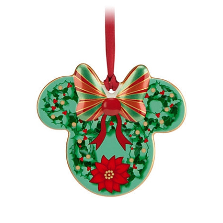  Disney Disc Ornament - Minnie Mouse - Wreath