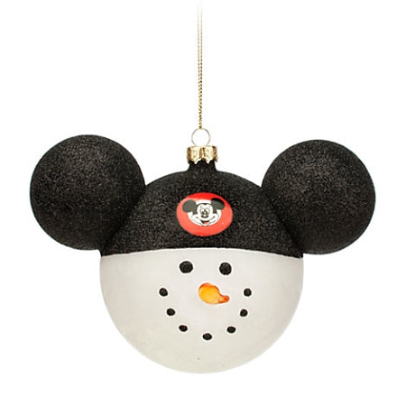  Disney Mickey Ears Icon Ornament - Snowman - Mickey Mouse Club