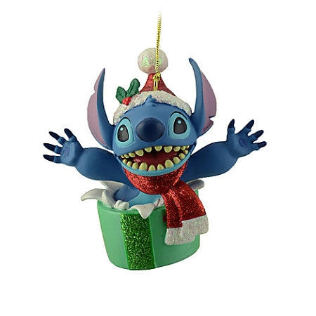  Disney Christmas Ornament - Santa Stitch Present