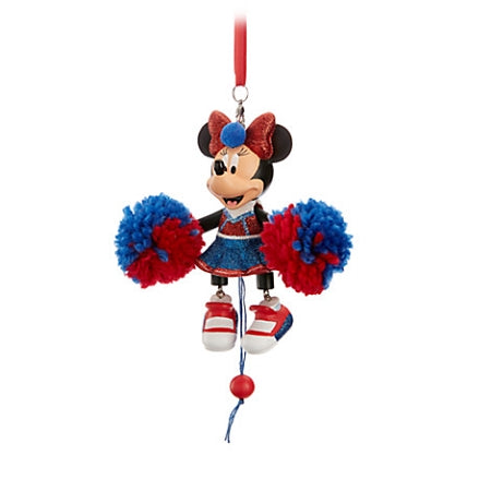  Disney Christmas Ornament - Minnie Pom Poms - Articulated Figural