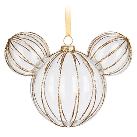  Disney Mickey Ears Ornament - Mickey Mouse Icon - Golden Rib