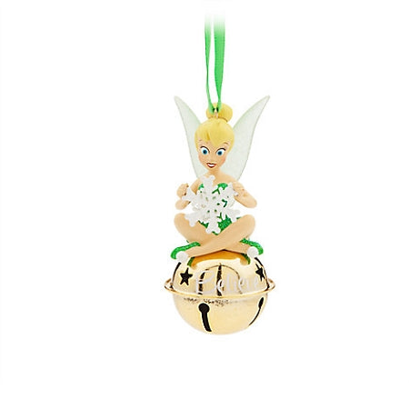  Disney Christmas Ornament - Tinker Bell Sitting On Bell - Believe