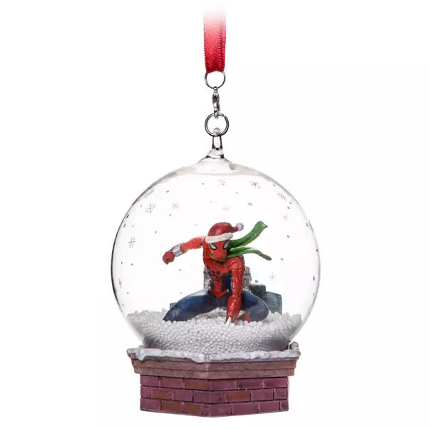  Disney Snowglobe Ornament - Spider-Man