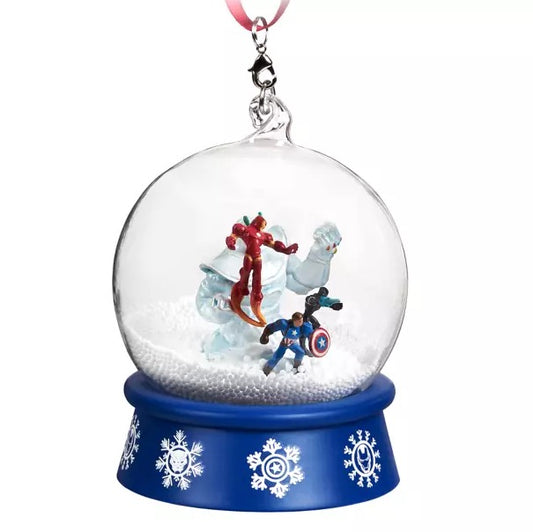  Disney Snowglobe Ornament - Marvel's Avengers