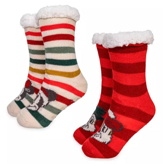  Disney Sock Set For Adults - Christmas Mickey And Friends
