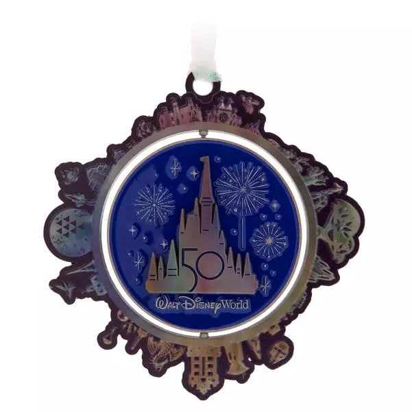  Disney Spinner Ornament - 50th Anniversary - Mickey & Minnie