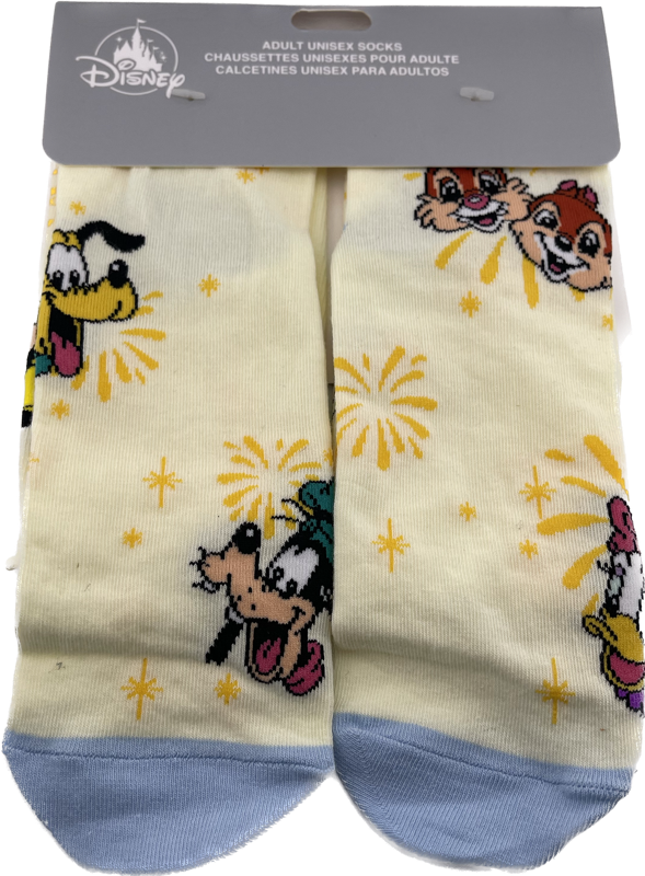 Disney Socks For Adults - Mickey Mouse & Friends - Yellow