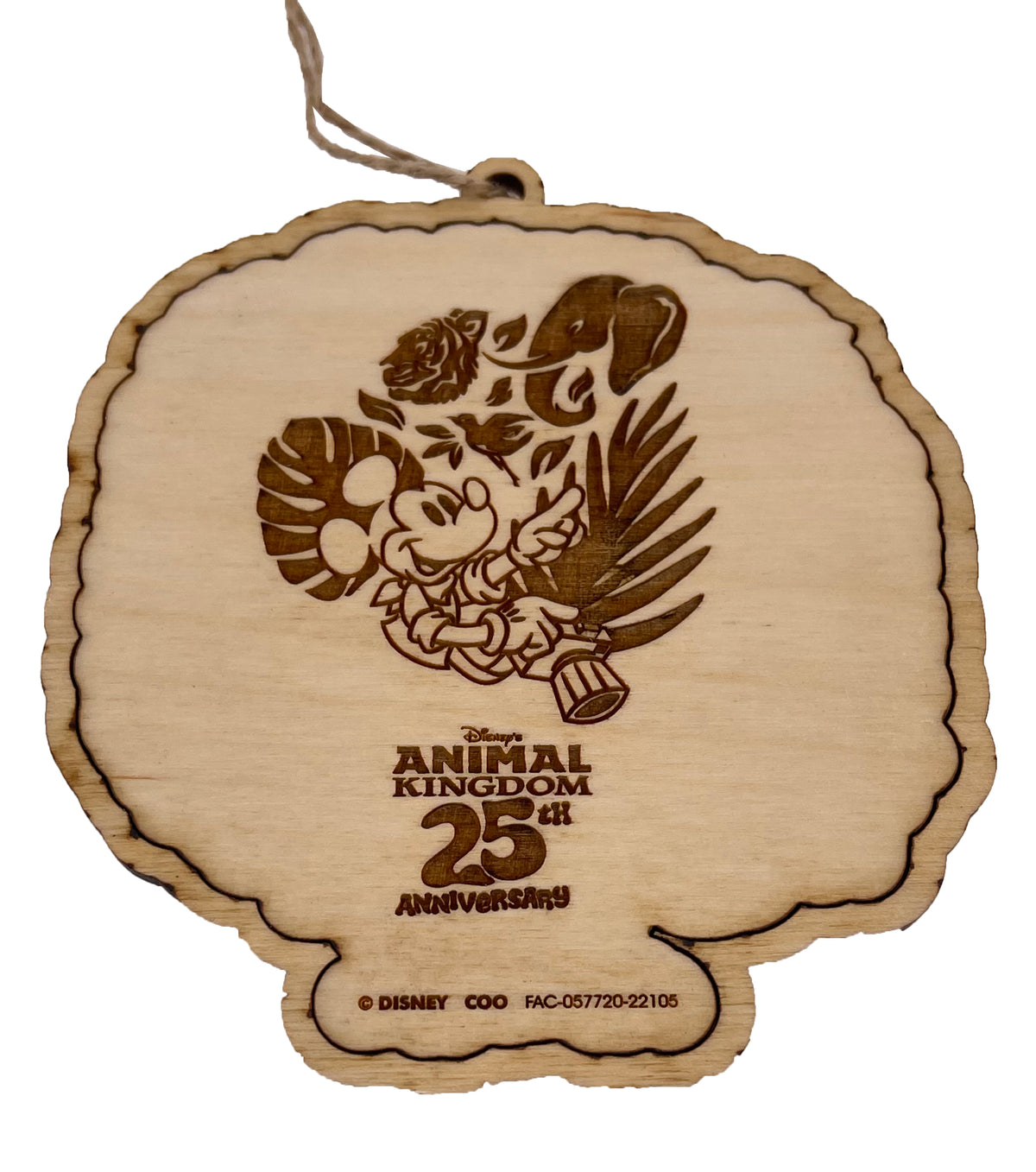  Disney Christmas Ornament - Animal Kingdom 25th Anniversary