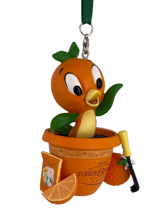  Disney Figurine Ornament - 2024 Flower & Garden Orange Bird