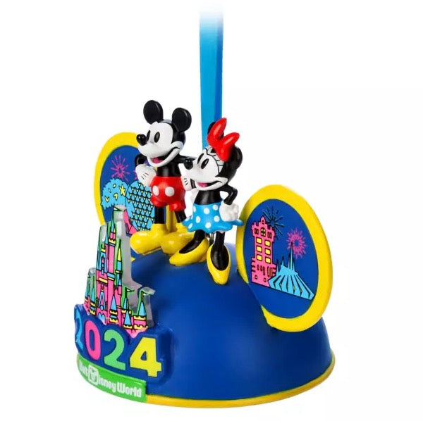  Disney Ear Hat Ornament - 2024 Walt Disney World - Light Up