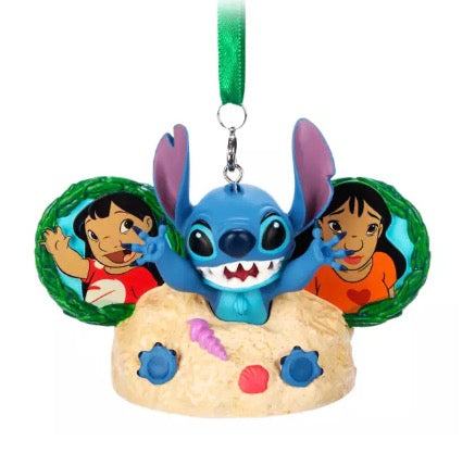  Disney Ear Hat Ornament - Stitch - Lilo And Stitch