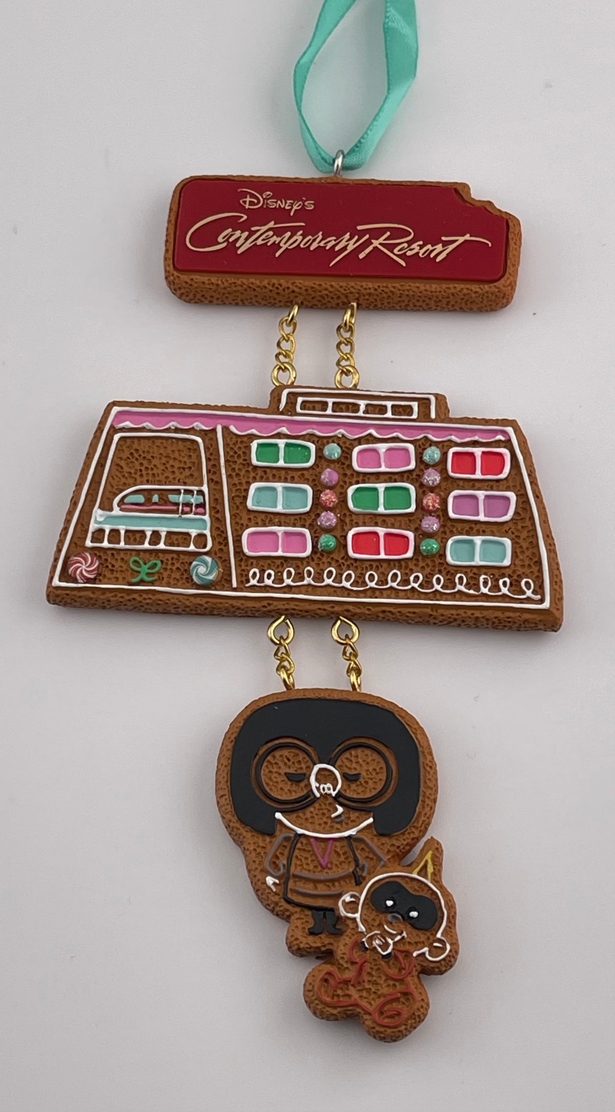  Disney Figurine Ornament - Contemporary Resort Gingerbread