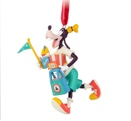  Disney Figurine Ornament - Play In The Park - Goofy With Snacks