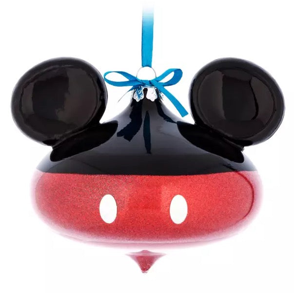  Disney Mickey Ears Icon Ornament - Mickey Glass Bauble