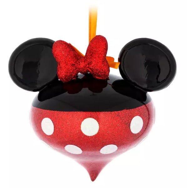  Disney Mickey Ears Icon Ornament - Minnie Glass Bauble