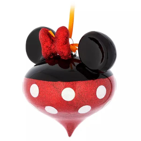  Disney Mickey Ears Icon Ornament - Minnie Glass Bauble