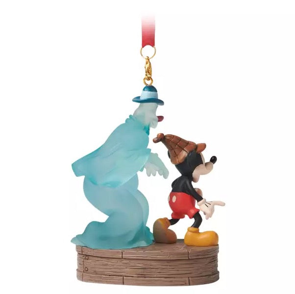  Disney Halloween Ornament - Mickey And Ghost - Light Up