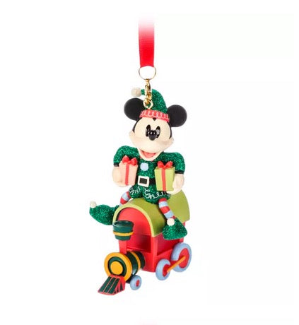  Disney Figurine Ornament - Mickey Mouse On Train