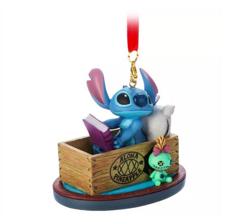  Disney Figurine Ornament - Stitch And Scrump